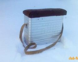 Делаем рыболовный зимний ящик из морозильной камеры Как сделать рыболовный ящик из морозилки